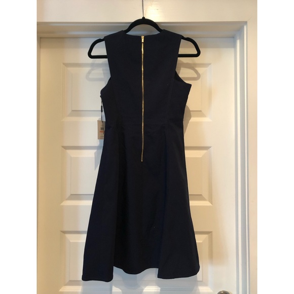 Calvin Klein Navy A-Line Sleeveless Dress - Picture 2 of 3